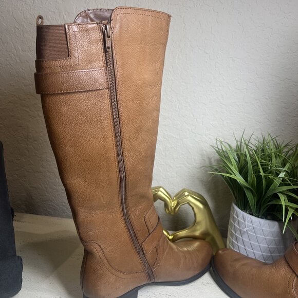 Naturalizer Womens Jessie Knee-High Buckle Detail Riding Boots Wide Calf 8WC - Picture 9 of 14